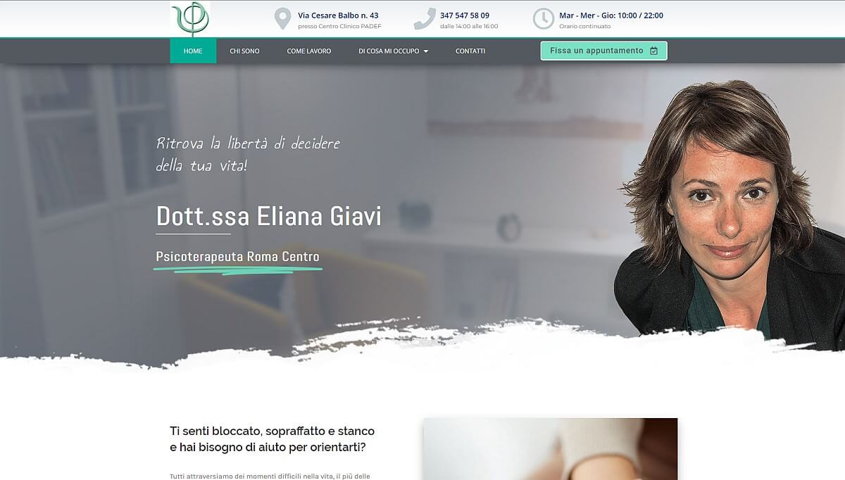 Eliana Giavi psicoterapeuta Roma